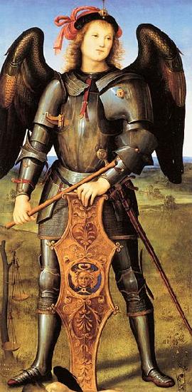 Pietro Perugino Archangel Michael Sweden oil painting art